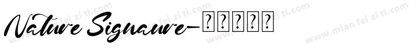 Nature Signaure字体转换